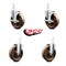 Service Caster 5 Inch High Temp Phenolic Wheel Swivel 3/4 Inch Square Stem Caster Brakes, 2PK SCC-SQ20S514-PHSHT-TLB-34-2-S-2 - alternate 4
